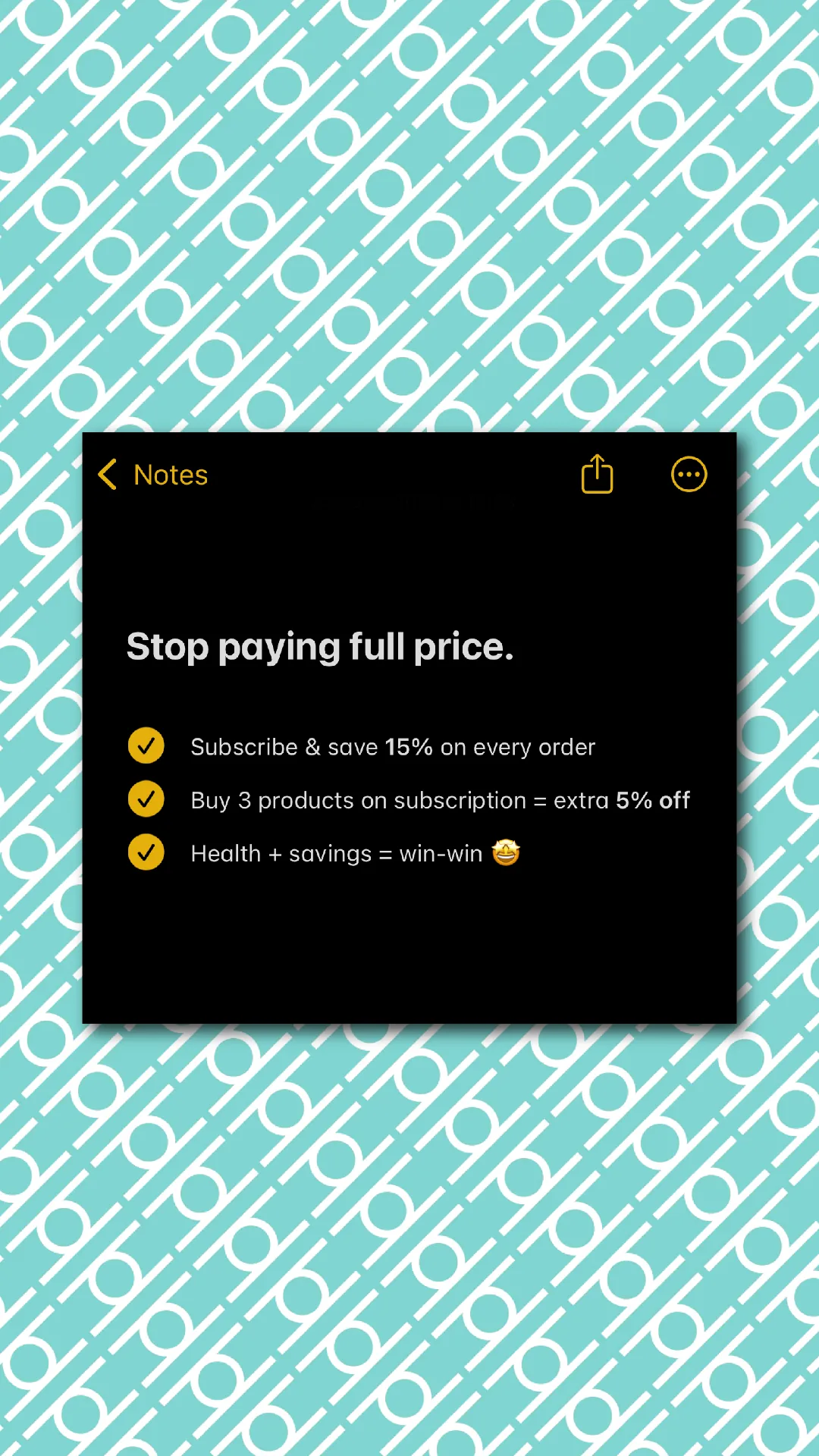 Subscribe & Save - Dark
