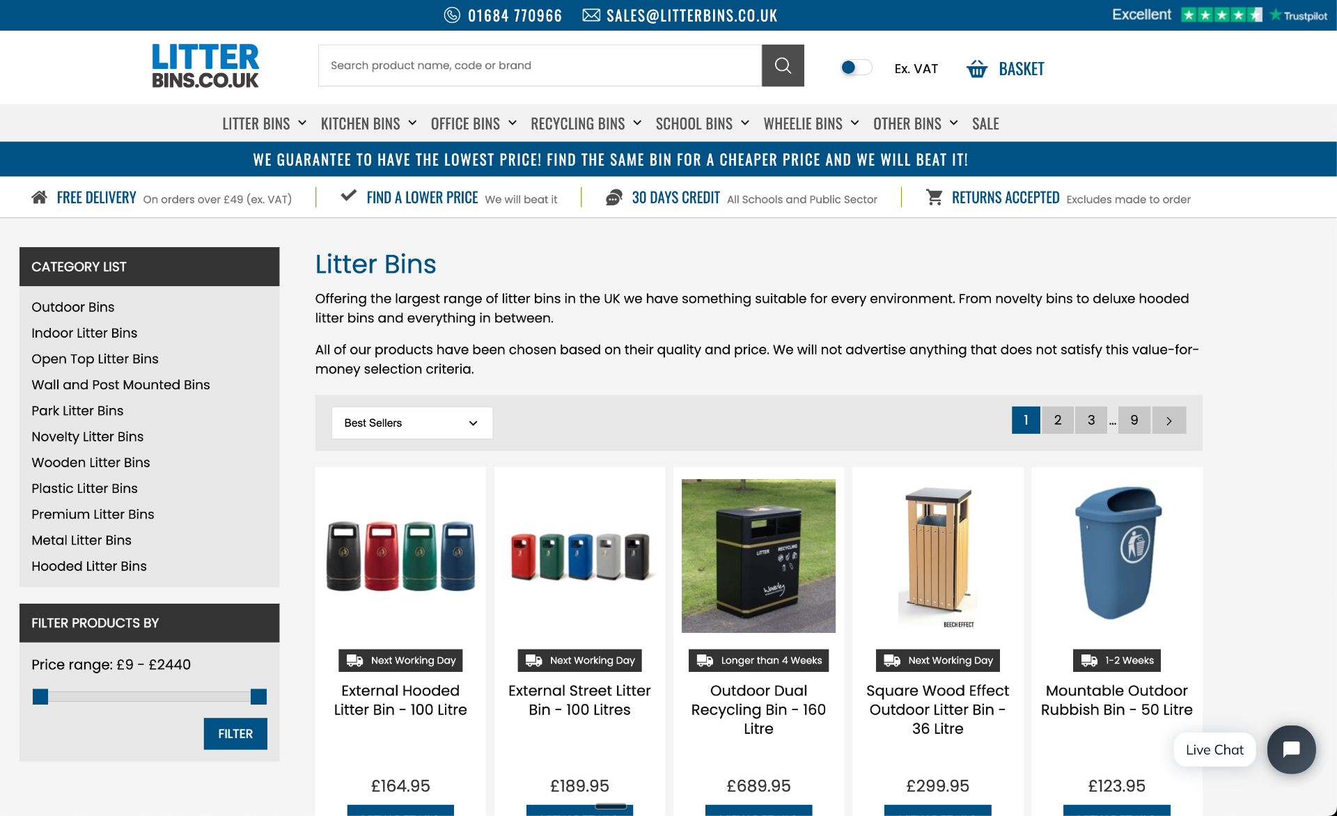 Litter Bins